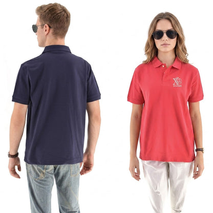 馬3柄 刺繍 5.3oz ドライ カノコ 半袖 ポロシャツ メンズ レディース 大きいサイズあり【X-CLOTHES】オリジナル グッズ 刺繍 ワンポイント 雑貨【b 黒 紺 赤 ワイン】【g 白 灰】 【1各種動物-草食動物】