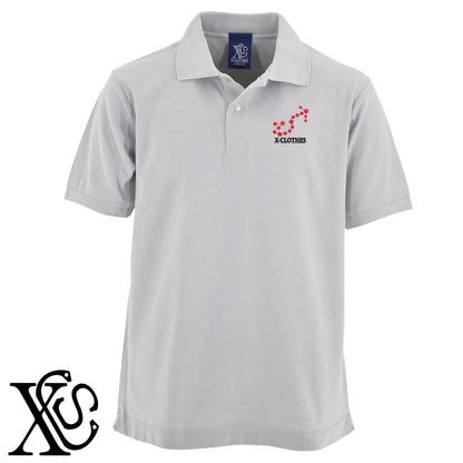 さそり座柄 刺繍 5.3oz ドライ カノコ 半袖 ポロシャツ メンズ レディース 大きいサイズあり【X-CLOTHES】オリジナル グッズ 刺繍 ワンポイント 雑貨【b 黒 紺 赤 ワイン】【g 白 灰】 【3文字標識-星座】