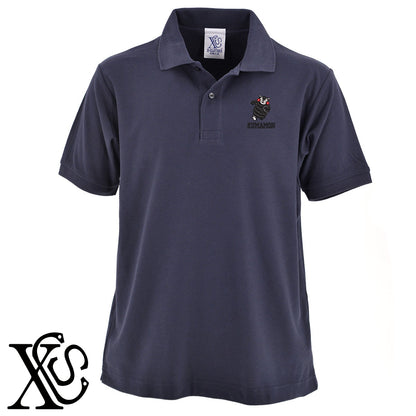 くまモン205柄 刺繍 5.3oz ドライ カノコ 半袖 ポロシャツ メンズ レディース 大きいサイズあり【X-CLOTHES】オリジナル グッズ 刺繍 ワンポイント 雑貨【b 黒 紺 赤 ワイン】【g 白 灰】 【4くまモン-B】