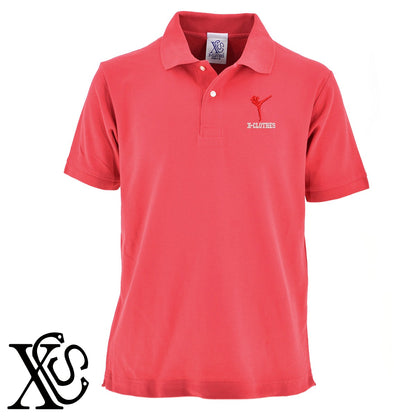 ボクシング5柄 刺繍 5.3oz ドライ カノコ 半袖 ポロシャツ メンズ レディース 大きいサイズあり【X-CLOTHES】オリジナル グッズ 刺繍 ワンポイント 雑貨【b 黒 紺 赤 ワイン】【g 白 灰】 【8競技音楽-格闘技】