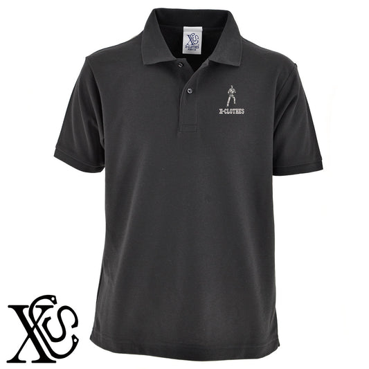 空手7柄 刺繍 5.3oz ドライ カノコ 半袖 ポロシャツ メンズ レディース 大きいサイズあり【X-CLOTHES】オリジナル グッズ 刺繍 ワンポイント 雑貨【b 黒 紺 赤 ワイン】【g 白 灰】 【8競技音楽-格闘技】