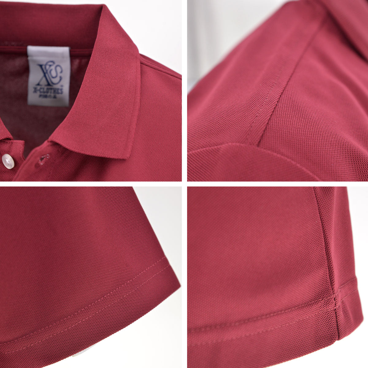不動心柄 刺繍 4.7oz ドライ カノコ 半袖 ポロシャツ メンズ レディース 大きいサイズあり【X-CLOTHES】オリジナル グッズ 刺繍 ワンポイント 雑貨【b 2黒 86紺 69赤 72ワイン 84青】【g 白 6灰】 【3文字標識-3文字】