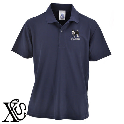 柴犬10柄 刺繍 4.7oz ドライ カノコ 半袖 ポロシャツ メンズ レディース 大きいサイズあり【X-CLOTHES】オリジナル グッズ 刺繍 ワンポイント 雑貨【b 2黒 86紺 69赤 72ワイン 84青】【g 白 6灰】 【10犬猫図鑑-犬図鑑-D】