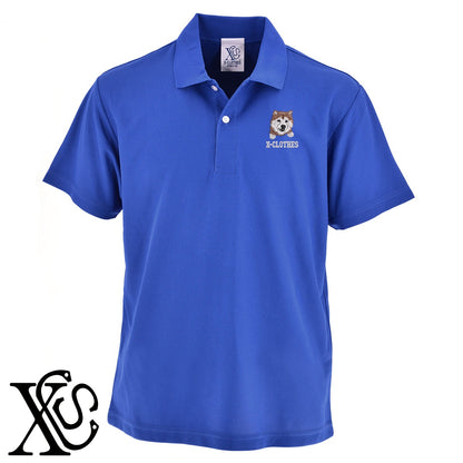 柴犬8柄 刺繍 4.7oz ドライ カノコ 半袖 ポロシャツ メンズ レディース 大きいサイズあり【X-CLOTHES】オリジナル グッズ 刺繍 ワンポイント 雑貨【b 2黒 86紺 69赤 72ワイン 84青】【g 白 6灰】 【10犬猫図鑑-犬図鑑-D】