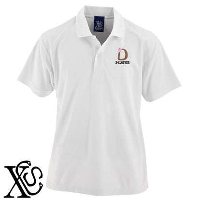 [D]さくら柄 刺繍 4.7oz ドライ カノコ 半袖 ポロシャツ メンズ レディース 大きいサイズあり【X-CLOTHES】オリジナル グッズ 刺繍 ワンポイント 雑貨【b 2黒 86紺 69赤 72ワイン 84青】【g 白 6灰】 【3文字標識-桜字】