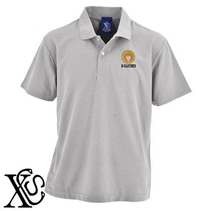 15丸に下がり藤柄 刺繍 4.7oz ドライ カノコ 半袖 ポロシャツ メンズ レディース 大きいサイズあり【X-CLOTHES】オリジナル グッズ 刺繍 ワンポイント 雑貨【b 2黒 86紺 69赤 72ワイン 84青】【g 白 6灰】 【7家紋お祝-家紋1-40】