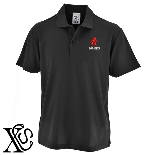 バドミントン5柄 刺繍 4.7oz ドライ カノコ 半袖 ポロシャツ メンズ レディース 大きいサイズあり【X-CLOTHES】オリジナル グッズ 刺繍 ワンポイント 雑貨【b 2黒 86紺 69赤 72ワイン 84青】【g 白 6灰】 【8競技音楽-その他競技】