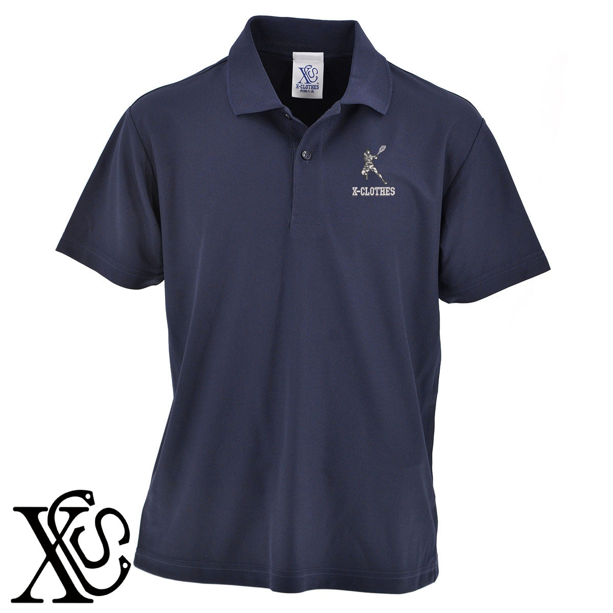 テニス11柄 刺繍 4.7oz ドライ カノコ 半袖 ポロシャツ メンズ レディース 大きいサイズあり【X-CLOTHES】オリジナル グッズ 刺繍 ワンポイント 雑貨【b 2黒 86紺 69赤 72ワイン 84青】【g 白 6灰】 【8競技音楽-テニス】
