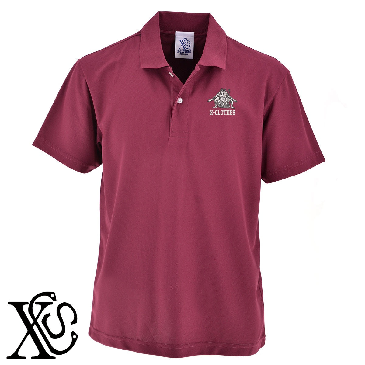 大相撲6柄 刺繍 4.7oz ドライ カノコ 半袖 ポロシャツ メンズ レディース 大きいサイズあり【X-CLOTHES】オリジナル グッズ 刺繍 ワンポイント 雑貨【b 2黒 86紺 69赤 72ワイン 84青】【g 白 6灰】 【8競技音楽-大相撲】