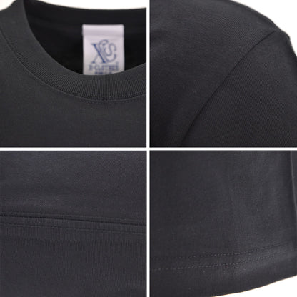 誠柄 刺繍 5.6oz 綿100% 半袖 Tシャツ メンズ レディース カットソー 大きいサイズあり【X-CLOTHES】オリジナル グッズ 刺繍 ワンポイント 雑貨【b 黒 紺 ブルー 赤 ワイン】【g 白 灰】 【3文字標識-1文字】