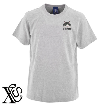 ノルウェージャンフォレスト5柄 刺繍 5.6oz 綿100% 半袖 Tシャツ メンズ レディース カットソー 大きいサイズあり【X-CLOTHES】オリジナル グッズ 刺繍 ワンポイント 雑貨【b 黒 紺 ブルー 赤 ワイン】【g 白 灰】 【10犬猫図鑑-猫図鑑-A】
