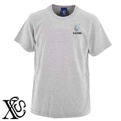 リス6柄 刺繍 5.6oz 綿100% 半袖 Tシャツ メンズ レディース カットソー 大きいサイズあり【X-CLOTHES】オリジナル グッズ 刺繍 ワンポイント 雑貨【b 黒 紺 ブルー 赤 ワイン】【g 白 灰】 【1各種動物-小動物】