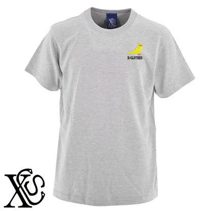 オカメインコ2柄 刺繍 5.6oz 綿100% 半袖 Tシャツ メンズ レディース カットソー 大きいサイズあり【X-CLOTHES】オリジナル グッズ 刺繍 ワンポイント 雑貨【b 黒 紺 ブルー 赤 ワイン】【g 白 灰】 【1各種動物-鳥類】