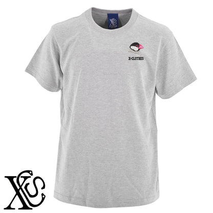 文鳥7柄 刺繍 5.6oz 綿100% 半袖 Tシャツ メンズ レディース カットソー 大きいサイズあり【X-CLOTHES】オリジナル グッズ 刺繍 ワンポイント 雑貨【b 黒 紺 ブルー 赤 ワイン】【g 白 灰】 【1各種動物-鳥類】