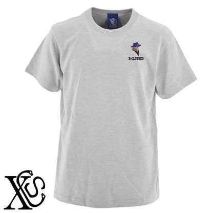 ボス犬5柄 刺繍 5.6oz 綿100% 半袖 Tシャツ メンズ レディース カットソー 大きいサイズあり【X-CLOTHES】オリジナル グッズ 刺繍 ワンポイント 雑貨【b 黒 紺 ブルー 赤 ワイン】【g 白 灰】 【2植物ロゴ-キャラクター】