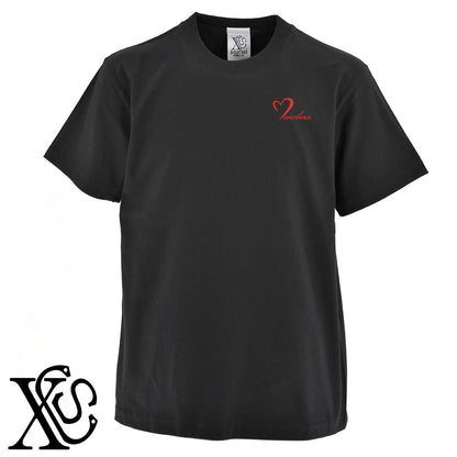 mobera2柄 刺繍 5.6oz 綿100% 半袖 Tシャツ メンズ レディース カットソー 大きいサイズあり【X-CLOTHES】オリジナル グッズ 刺繍 ワンポイント 雑貨【b 黒 紺 ブルー 赤 ワイン】【g 白 灰】 【2植物ロゴ-モチーフ】