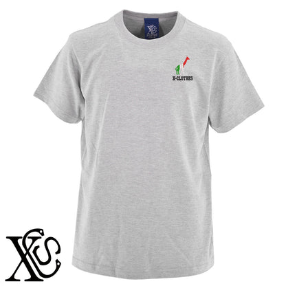 キリン4柄 刺繍 5.6oz 綿100% 半袖 Tシャツ メンズ レディース カットソー 大きいサイズあり【X-CLOTHES】オリジナル グッズ 刺繍 ワンポイント 雑貨【b 黒 紺 ブルー 赤 ワイン】【g 白 灰】 【2植物ロゴ-国旗】