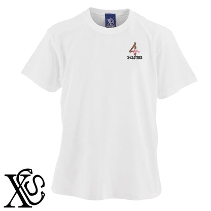 [4]さくら柄 刺繍 5.6oz 綿100% 半袖 Tシャツ メンズ レディース カットソー 大きいサイズあり【X-CLOTHES】オリジナル グッズ 刺繍 ワンポイント 雑貨【b 黒 紺 ブルー 赤 ワイン】【g 白 灰】 【3文字標識-桜字】