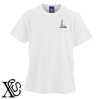 [L]さくら柄 刺繍 5.6oz 綿100% 半袖 Tシャツ メンズ レディース カットソー 大きいサイズあり【X-CLOTHES】オリジナル グッズ 刺繍 ワンポイント 雑貨【b 黒 紺 ブルー 赤 ワイン】【g 白 灰】 【3文字標識-桜字】