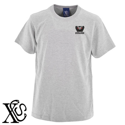 くまモン129柄 刺繍 5.6oz 綿100% 半袖 Tシャツ メンズ レディース カットソー 大きいサイズあり【X-CLOTHES】オリジナル グッズ 刺繍 ワンポイント 雑貨【b 黒 紺 ブルー 赤 ワイン】【g 白 灰】 【4くまモン-A】