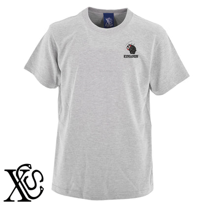 くまモン32柄 刺繍 5.6oz 綿100% 半袖 Tシャツ メンズ レディース カットソー 大きいサイズあり【X-CLOTHES】オリジナル グッズ 刺繍 ワンポイント 雑貨【b 黒 紺 ブルー 赤 ワイン】【g 白 灰】 【4くまモン-A】