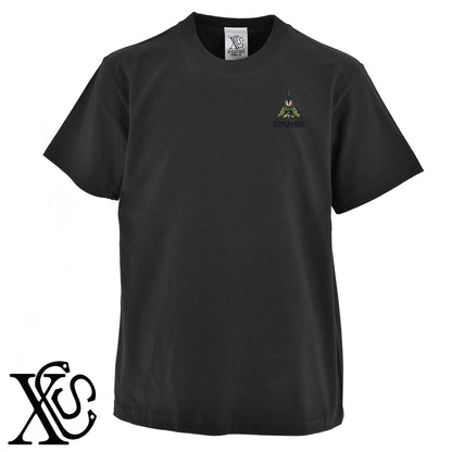 くまモン94柄 刺繍 5.6oz 綿100% 半袖 Tシャツ メンズ レディース カットソー 大きいサイズあり【X-CLOTHES】オリジナル グッズ 刺繍 ワンポイント 雑貨【b 黒 紺 ブルー 赤 ワイン】【g 白 灰】 【4くまモン-A】