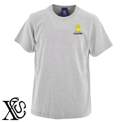 ひよこ3柄 刺繍 5.6oz 綿100% 半袖 Tシャツ メンズ レディース カットソー 大きいサイズあり【X-CLOTHES】オリジナル グッズ 刺繍 ワンポイント 雑貨【b 黒 紺 ブルー 赤 ワイン】【g 白 灰】 【6動物鳥魚-家鳥】