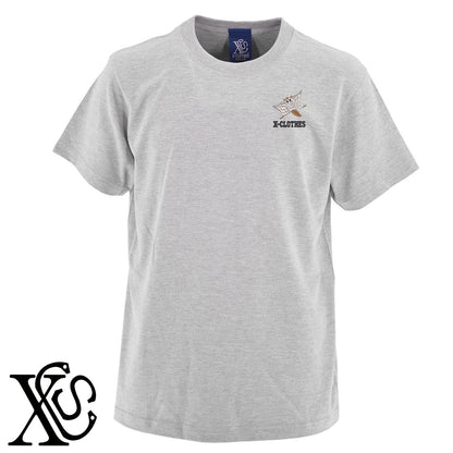 モモンガ3柄 刺繍 5.6oz 綿100% 半袖 Tシャツ メンズ レディース カットソー 大きいサイズあり【X-CLOTHES】オリジナル グッズ 刺繍 ワンポイント 雑貨【b 黒 紺 ブルー 赤 ワイン】【g 白 灰】 【6動物鳥魚-小動物】