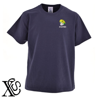 セキセイインコ4柄 刺繍 5.6oz 綿100% 半袖 Tシャツ メンズ レディース カットソー 大きいサイズあり【X-CLOTHES】オリジナル グッズ 刺繍 ワンポイント 雑貨【b 黒 紺 ブルー 赤 ワイン】【g 白 灰】 【6動物鳥魚-文鳥インコ】