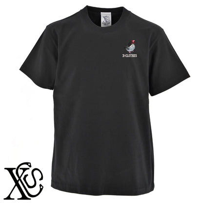 桜文鳥3柄 刺繍 5.6oz 綿100% 半袖 Tシャツ メンズ レディース カットソー 大きいサイズあり【X-CLOTHES】オリジナル グッズ 刺繍 ワンポイント 雑貨【b 黒 紺 ブルー 赤 ワイン】【g 白 灰】 【6動物鳥魚-文鳥インコ】