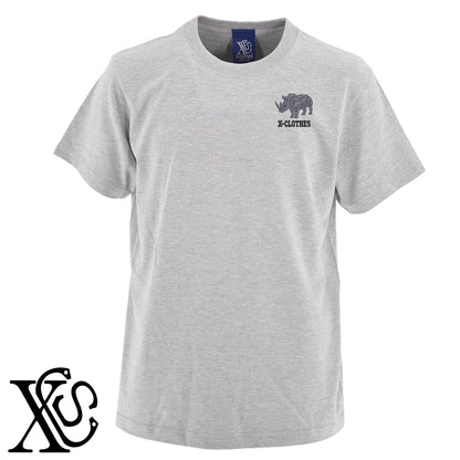 サイ2柄 刺繍 5.6oz 綿100% 半袖 Tシャツ メンズ レディース カットソー 大きいサイズあり【X-CLOTHES】オリジナル グッズ 刺繍 ワンポイント 雑貨【b 黒 紺 ブルー 赤 ワイン】【g 白 灰】 【6動物鳥魚-草食動物】