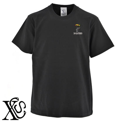 オオハシ鳥2柄 刺繍 5.6oz 綿100% 半袖 Tシャツ メンズ レディース カットソー 大きいサイズあり【X-CLOTHES】オリジナル グッズ 刺繍 ワンポイント 雑貨【b 黒 紺 ブルー 赤 ワイン】【g 白 灰】 【6動物鳥魚-野鳥】
