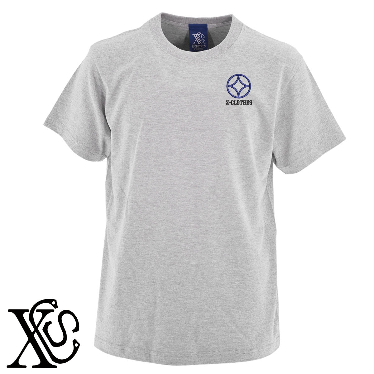 七宝3柄 刺繍 5.6oz 綿100% 半袖 Tシャツ メンズ レディース カットソー 大きいサイズあり【X-CLOTHES】オリジナル グッズ 刺繍 ワンポイント 雑貨【b 黒 紺 ブルー 赤 ワイン】【g 白 灰】 【7家紋お祝-伝統模様】