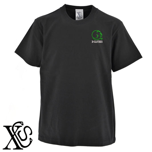 唐草3柄 刺繍 5.6oz 綿100% 半袖 Tシャツ メンズ レディース カットソー 大きいサイズあり【X-CLOTHES】オリジナル グッズ 刺繍 ワンポイント 雑貨【b 黒 紺 ブルー 赤 ワイン】【g 白 灰】 【7家紋お祝-伝統模様】