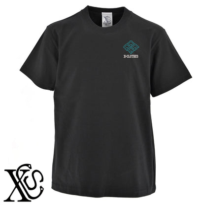 雲青海波2柄 刺繍 5.6oz 綿100% 半袖 Tシャツ メンズ レディース カットソー 大きいサイズあり【X-CLOTHES】オリジナル グッズ 刺繍 ワンポイント 雑貨【b 黒 紺 ブルー 赤 ワイン】【g 白 灰】 【7家紋お祝-伝統模様】