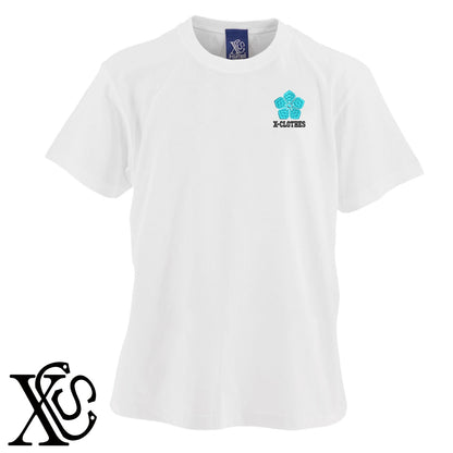 明智光秀2柄 刺繍 5.6oz 綿100% 半袖 Tシャツ メンズ レディース カットソー 大きいサイズあり【X-CLOTHES】オリジナル グッズ 刺繍 ワンポイント 雑貨【b 黒 紺 ブルー 赤 ワイン】【g 白 灰】 【7家紋お祝-歴史上人物】