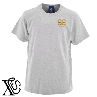 88米寿3柄 刺繍 5.6oz 綿100% 半袖 Tシャツ メンズ レディース カットソー 大きいサイズあり【X-CLOTHES】オリジナル グッズ 刺繍 ワンポイント 雑貨【b 黒 紺 ブルー 赤 ワイン】【g 白 灰】 【7家紋お祝-長寿祝い】