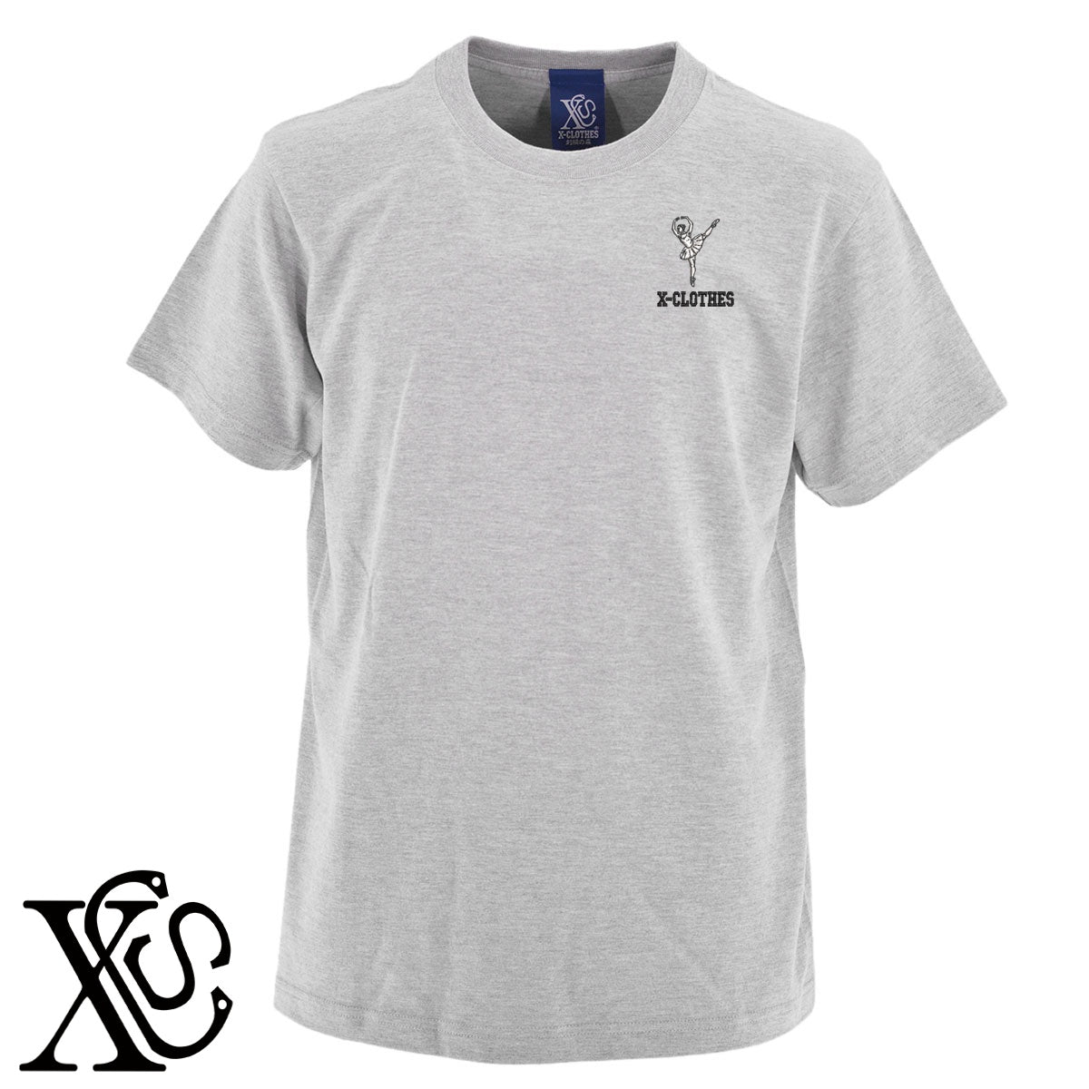 バレエ8柄 刺繍 5.6oz 綿100% 半袖 Tシャツ メンズ レディース カットソー 大きいサイズあり【X-CLOTHES】オリジナル グッズ 刺繍 ワンポイント 雑貨【b 黒 紺 ブルー 赤 ワイン】【g 白 灰】 【8競技音楽-その他競技】