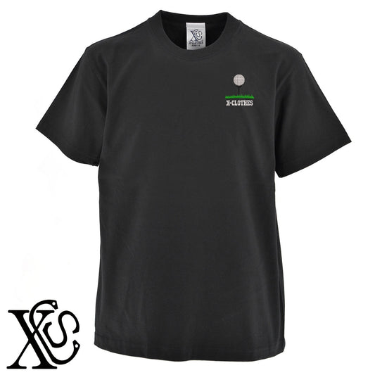 ゴルフ9柄 刺繍 5.6oz 綿100% 半袖 Tシャツ メンズ レディース カットソー 大きいサイズあり【X-CLOTHES】オリジナル グッズ 刺繍 ワンポイント 雑貨【b 黒 紺 ブルー 赤 ワイン】【g 白 灰】 【8競技音楽-ゴルフ】