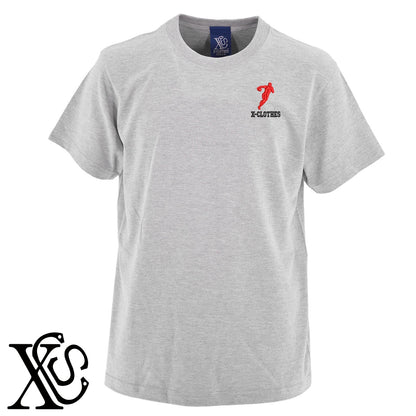 ラグビー6柄 刺繍 5.6oz 綿100% 半袖 Tシャツ メンズ レディース カットソー 大きいサイズあり【X-CLOTHES】オリジナル グッズ 刺繍 ワンポイント 雑貨【b 黒 紺 ブルー 赤 ワイン】【g 白 灰】 【8競技音楽-ラグビー】