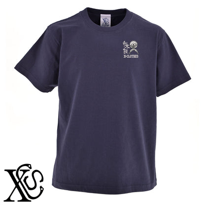 和太鼓11柄 刺繍 5.6oz 綿100% 半袖 Tシャツ メンズ レディース カットソー 大きいサイズあり【X-CLOTHES】オリジナル グッズ 刺繍 ワンポイント 雑貨【b 黒 紺 ブルー 赤 ワイン】【g 白 灰】 【8競技音楽-伝統】
