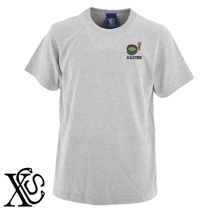 茶道3柄 刺繍 5.6oz 綿100% 半袖 Tシャツ メンズ レディース カットソー 大きいサイズあり【X-CLOTHES】オリジナル グッズ 刺繍 ワンポイント 雑貨【b 黒 紺 ブルー 赤 ワイン】【g 白 灰】 【8競技音楽-伝統】