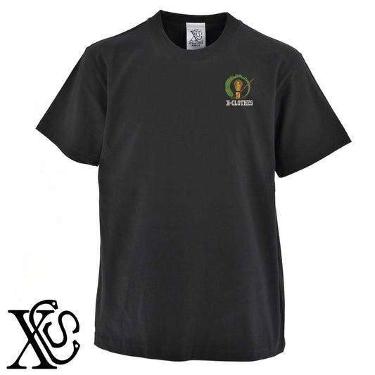 茶道6柄 刺繍 5.6oz 綿100% 半袖 Tシャツ メンズ レディース カットソー 大きいサイズあり【X-CLOTHES】オリジナル グッズ 刺繍 ワンポイント 雑貨【b 黒 紺 ブルー 赤 ワイン】【g 白 灰】 【8競技音楽-伝統】
