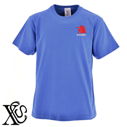 大相撲4柄 刺繍 5.6oz 綿100% 半袖 Tシャツ メンズ レディース カットソー 大きいサイズあり【X-CLOTHES】オリジナル グッズ 刺繍 ワンポイント 雑貨【b 黒 紺 ブルー 赤 ワイン】【g 白 灰】 【8競技音楽-大相撲】