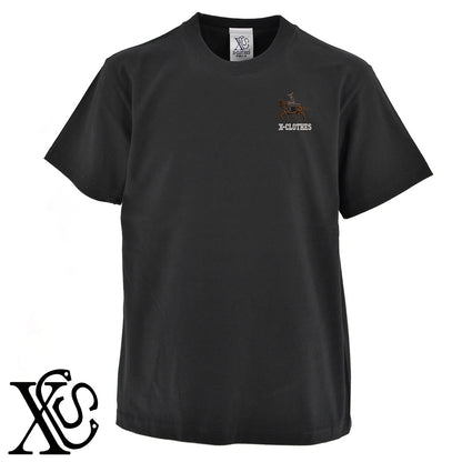 伊達政宗4柄 刺繍 5.6oz 綿100% 半袖 Tシャツ メンズ レディース カットソー 大きいサイズあり【X-CLOTHES】オリジナル グッズ 刺繍 ワンポイント 雑貨【b 黒 紺 ブルー 赤 ワイン】【g 白 灰】 【9趣味料理-人物】