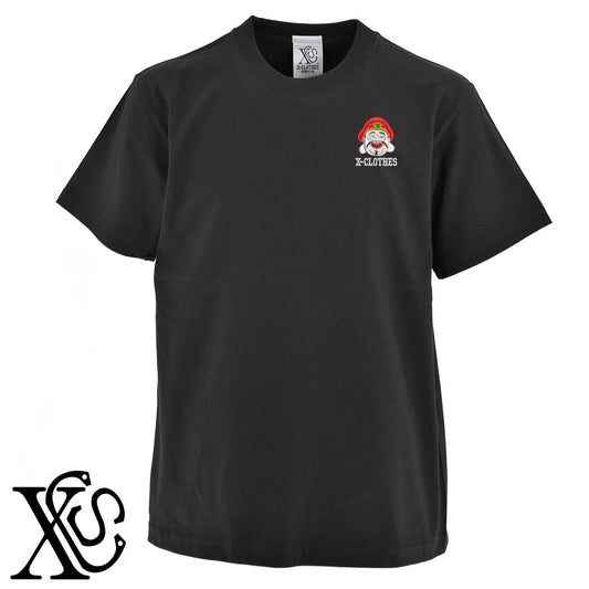 大黒天2柄 刺繍 5.6oz 綿100% 半袖 Tシャツ メンズ レディース カットソー 大きいサイズあり【X-CLOTHES】オリジナル グッズ 刺繍 ワンポイント 雑貨【b 黒 紺 ブルー 赤 ワイン】【g 白 灰】 【9趣味料理-人物】