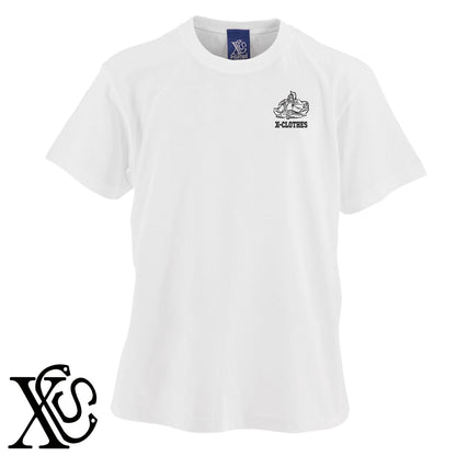 徳川家康4柄 刺繍 5.6oz 綿100% 半袖 Tシャツ メンズ レディース カットソー 大きいサイズあり【X-CLOTHES】オリジナル グッズ 刺繍 ワンポイント 雑貨【b 黒 紺 ブルー 赤 ワイン】【g 白 灰】 【9趣味料理-人物】