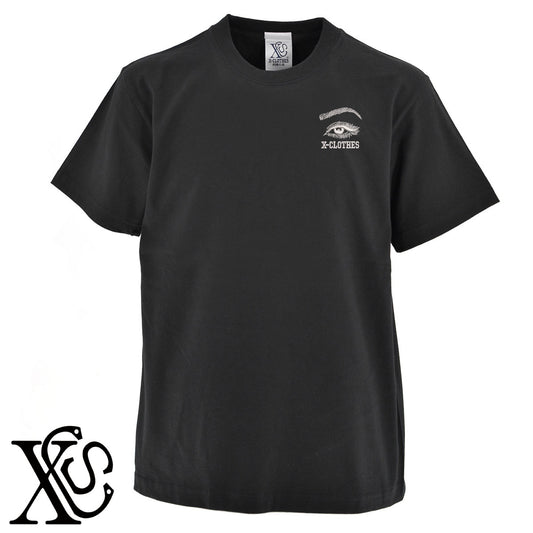 目2柄 刺繍 5.6oz 綿100% 半袖 Tシャツ メンズ レディース カットソー 大きいサイズあり【X-CLOTHES】オリジナル グッズ 刺繍 ワンポイント 雑貨【b 黒 紺 ブルー 赤 ワイン】【g 白 灰】 【9趣味料理-人物】