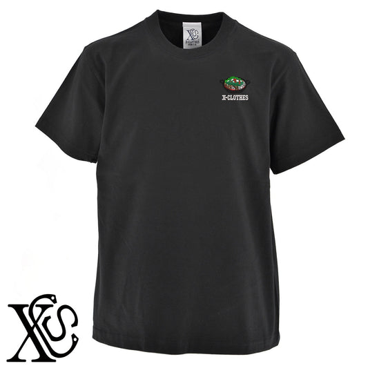 もつ鍋2柄 刺繍 5.6oz 綿100% 半袖 Tシャツ メンズ レディース カットソー 大きいサイズあり【X-CLOTHES】オリジナル グッズ 刺繍 ワンポイント 雑貨【b 黒 紺 ブルー 赤 ワイン】【g 白 灰】 【9趣味料理-料理】