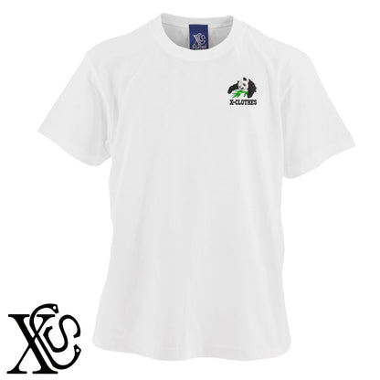 お疲れパン2柄 刺繍 5.6oz 綿100% 半袖 Tシャツ メンズ レディース カットソー 大きいサイズあり【X-CLOTHES】オリジナル グッズ 刺繍 ワンポイント 雑貨【b 黒 紺 ブルー 赤 ワイン】【g 白 灰】 【9趣味料理-笑える】